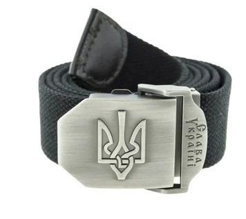 Ремінь з гербом України Black Ivash4595 3319 фото