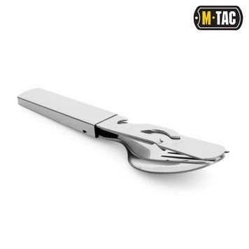 M-TAC Столовий набір LARGE (4 ЕЛЕМЕНТА) (ложка, виделка, ніж і універсальна відкривачка) Сталь 60051000 HWCJ001L фото
