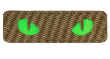 M-TAC нашивка CAT EYES Coyote\Green\GID Laser Cut 51507005 27033 фото