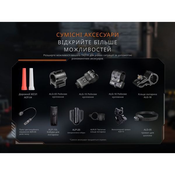 Ліхтар тактичний Fenix TK21R at-TK21R фото