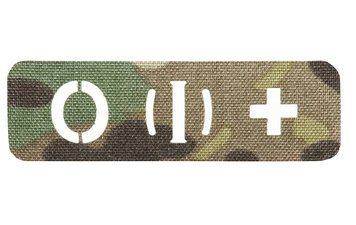 M-TAC нашивка група крові НАСКРІЗНА O (I) + Multicam Laser Cut 58328408 25x80(р) 30326 фото