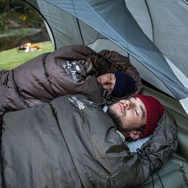 Спальник з капюшоном Naturehike U350S NH20MSD07, (-3&deg;C), правий, коричневий at-6927595764312-R фото