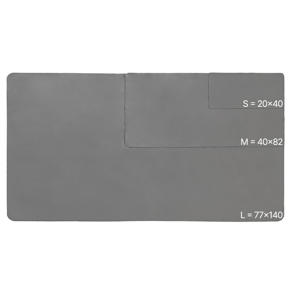 Набор полотенец Tourist Microfiber S+M Серый (9358) 3308-ca-9358 фото