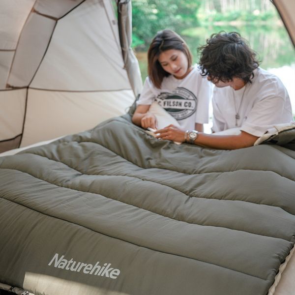 Спальник з капюшоном Naturehike LD350 CNK2300SD016, темно-зелений at-6976023921810 фото