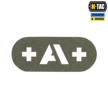 M-TAC нашивка група крові НАСКРІЗНА +A+ R. Green Laser Cut 14148 фото