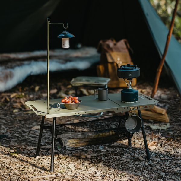 Складной стол Naturehike CNK2450JJ025, 80х40 см, алюминий, оливковый at-6977465868626 фото