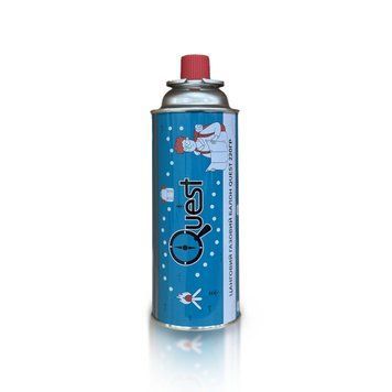 Газовий балон цанговий бутановий Quest, 220гр at-Q-G220 фото