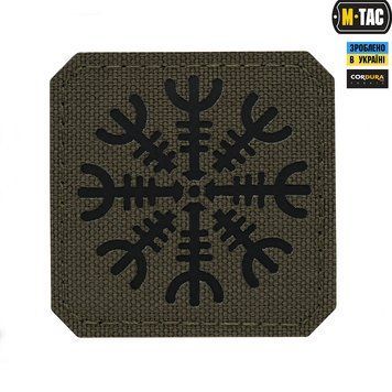 M-TAC нашивка ШОЛОМ ЖАХУ R. Green\Black Laser Cut MINI(р) 16960 фото