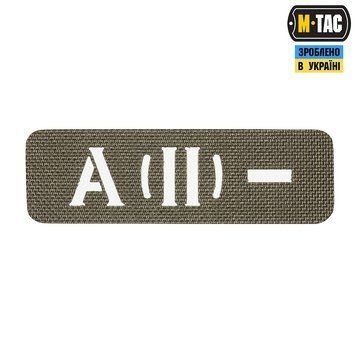 M-TAC нашивка група крові НАСКРІЗНА A (II) - R. Green Laser Cut 58328123 25х80(р) 22180 фото
