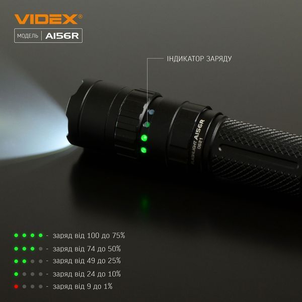 VIDEX Портативний ліхтар A156R VLF-A156R 1700Lm(р) 12908 фото
