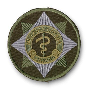 Нарукавний знак ЗСУ Військово-медична служба МЕДИЧНА СЛУЖБА УКРАЇНА Olive 3554 19189 фото