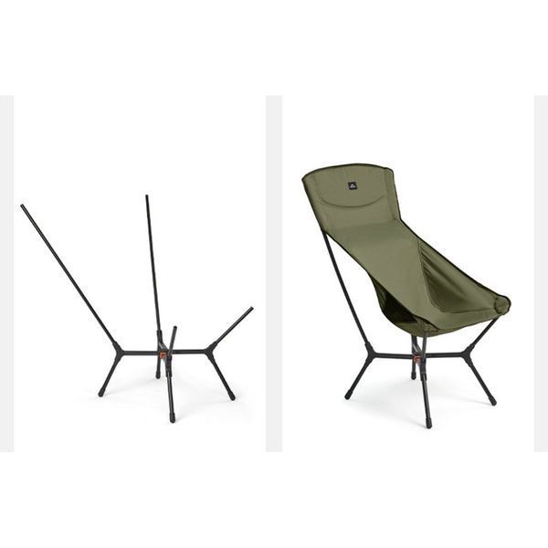 Стілець складаний ультралегкий Naturehike CNK2550JJ013 Yamami YL01, розмір L, алюміній, сірий at-6927595774243 фото