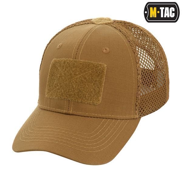 M-TAC Бейсболка з липучкою та сіткою FLEX РІП-СТОП Coyote Brown 40570017 S\M(р) 40570017 фото