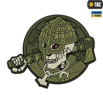 M-TAC нашивка UNDEAD VIKING 3D Olive PVC 20137 фото