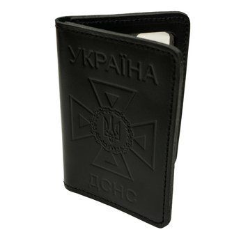 LakNEW обкладинка для посвідчення ДСНС (карта) Black 22018 фото
