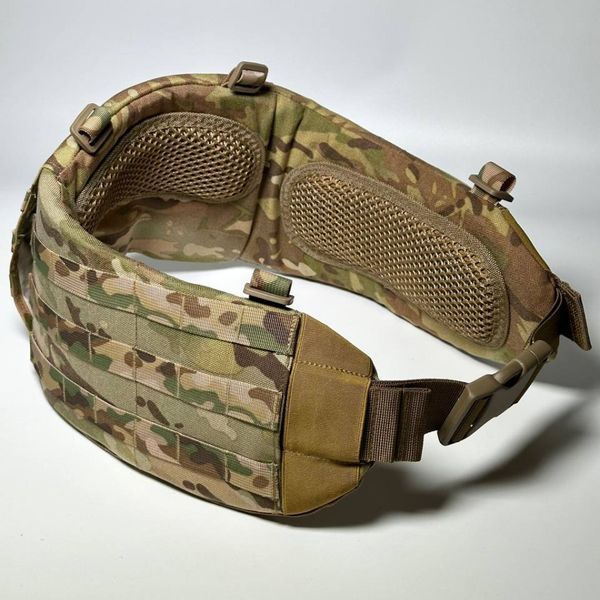 Пояс тактичний 3 MOLLE ERGO з плечовими ременями та балістичним патетом 1 класу захисту ДСТУ 8782:2018 Multicam IvGear 20981 фото