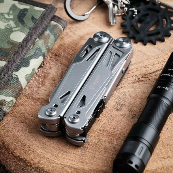 Мультитул Ganzo G303, (16 см) 21 функція + біти та чохол Molle at-G303-c фото