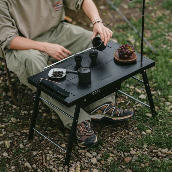 Стол для барбекю стальной Naturehike CNK2350CF018, черный at-6976507663960 фото