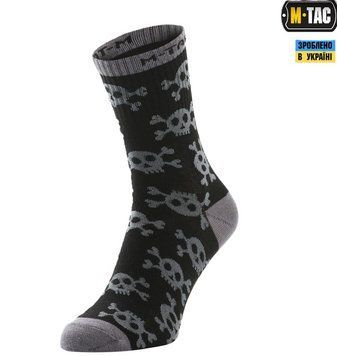 M-TAC Шкарпетки легкі MK.3 Pirate Skull Black 30903902 39-42(р) 28043 фото