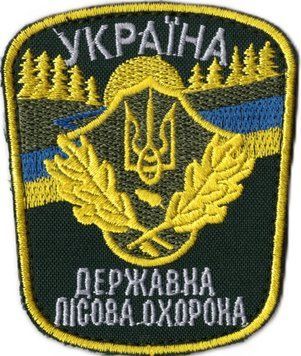 Нарукавний знак Державна лісова охорона України кольоровий 1407-1 15354 фото