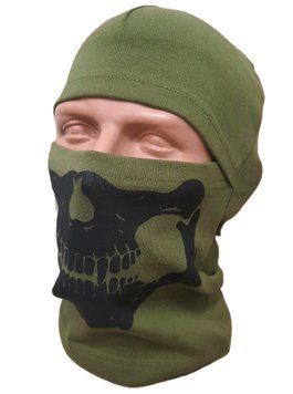 Балаклава літня Х\Б SKELETON Army Olive\Black RR0039 28972 фото
