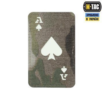 M-TAC нашивка ACE OF SPADES карта (туз пік) Multicam\GID Laser Cut 51109899 19915 фото