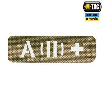 M-TAC нашивка група крові НАСКРІЗНА A (II) + MM14 Laser Cut 58328230 25х80(р) 14154 фото