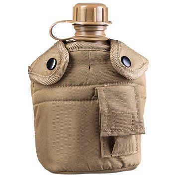 MilTec ORIGINAL Фляга в чохлі з підсклянником Сoyote 14506005 900 мл.(р) 14506005 фото