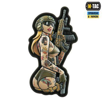 M-TAC нашивка TACTICAL GIRL №4 TATTOO Пантера PVC 20966 фото