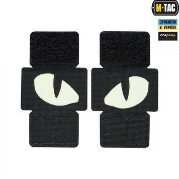 M-TAC нашивка TIGER EYES (ПАРА) на MOLLE Black Laser Cut 14128 фото