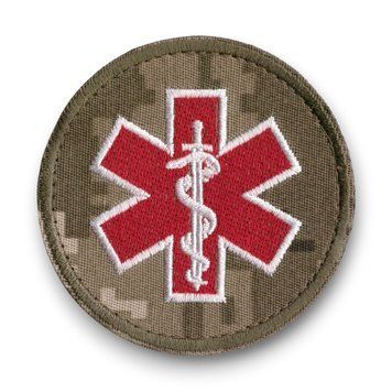 Нарукавний знак ЗСУ Військово-медична служба MM14 3555-24 11537 фото