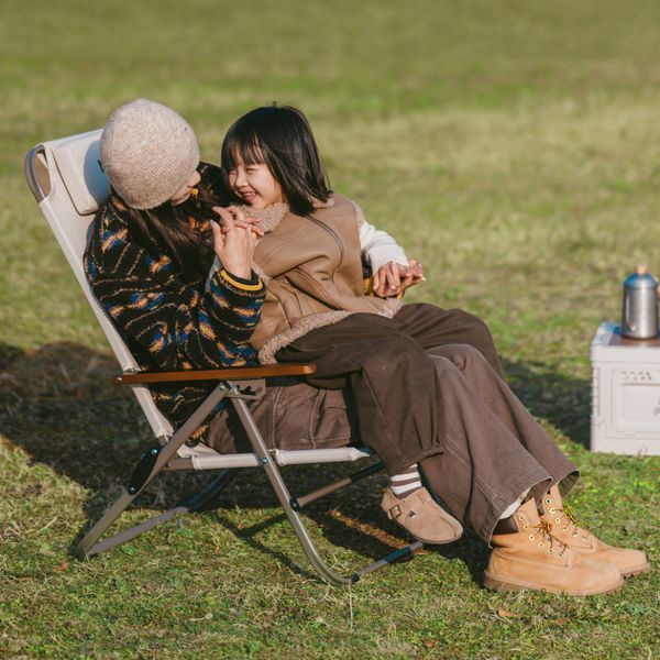 Крісло складане з регульованим нахилом Naturehike CNK2550JJ012, вуглецева сталь, бежевий at-6927595774618 фото