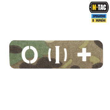 M-TAC нашивка група крові НАСКРІЗНА O (I) + Multicam Laser Cut 58328408 25х80(р) 14171 фото
